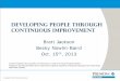 Developing People through continuous improvement · Developing People through continuous improvement Author: us04214 Created Date: 10/29/2013 3:58:27 PM 