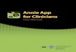 Annie App for Clinicians - Veterans Affairs...Annie is modeled after a successful United Kingdom National Health Service program, known as Flo for Florence Nightingale, where it has