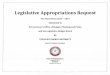 Legislative Appropriations Request · Governor, Lt. Governor, and the Legislative Budget Board, obtained four years of clean financial audits, and receivcd full re-accreditation wilh