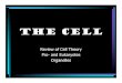 The Cell - Amazon S3Review of Cell Theory Pro- and Eukaryotes Organelles • Principles of cell theory: 1. All living things are made of cells. Review of Cell Theory 2. Cells carry