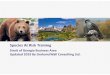 Species At Risk Training - British Columbia · 2019-04-29 · Provincial Species at Risk Legislation The Province of B.C. currently has 231 species listed under the federal Species