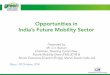 Opportunities in India’s Future Mobility Sectornpo-jiipa.org/PDF/CII_20181009.pdf · ØIndo-Japan Future Mobility Forum (exclusive seminar) Japan is pioneer in Ecosystem Approach