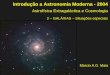 Introdução a Astronomia Moderna - 2004extranet.on.br/maia/iam2004_extrag_2.light.pdf · Introdução a Astronomia Moderna - 2004 Astrofísica Extragaláctica e Cosmologia 2 –