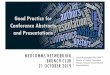 Good Practice for Conference Abstracts and Presentationsmedcommsnetworking.com/presentations/marchington_211019.pdf · 2019-10-22 · Good Practice for Conference Abstracts and Presentations