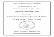 General Requirements Bulletin for admission to the ... of the... · Office in trademark cases prior to January 1, 1957, may represent persons in trademark cases. 37 CFR § 10.14