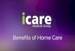 Benefits of Home Care€¦ · Seniors receiving in-home care are also more likely to receive proper nutrition, rest, and prompt medical care. Costs Less Than Assisted Living In Home