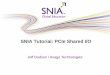 SNIA Tutorial: PCIe Shared I/O PRESENTATION TITLE GOES HERE€¦ · presentation is intended to be, or should be construed as legal advice or an opinion of counsel. If you need legal