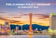 PRE-ICANN64 POLICY WEBINAR - ICANN GNSO...• APRALO Session and Joint APAC/APRALO Networking Session • At-Large RALOs and Regional Partners Outreach and Engagement Planning Meeting