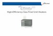 High-Efficiency Gas-Fired Unit Heaters · Effinity93 Introduction Ceiling Suspended Gas-Fired Unit Heater Separated Combustion Propeller Fan Air Mover Pf RPerformance Ranges: –