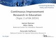 Continuous Improvement Research in Education · Continuous Improvement Research in Education (Topic 2 of 84.305H) James Benson Allen Ruby National Center for Education Research Amanda