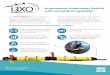 Autonomous Underwater Vehicle with unmatched capability ...€¦ · But that’s just the beginning of the i3XO EcoMapper capabilities: Built-in moisture detectors with fail-safe
