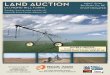 AUCTION DATE/TIME/LOCATION - LandAndFarm · 1,252.2+/- acres for sale by auction with 967.9+/- acres of pivot irrigated, 85.6+/- acres of dryland corners, and 198.7+/- acres of 