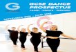 GCSE DANCE PROSPECTUS - Active Norfolk · As a Dance Lecturer and Course Leader of BTEC Dance at City College Norwich for over ﬁ ve years, Emma was graded an Outstanding teacher,