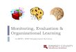 Monitoring, Evaluation & Organizational Learning with...Monitoring, Evaluation & Organizational Learning RC WFS MFIP/ DWP March 13, 2014 At your tables, brainstorm some ways that people
