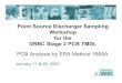 Point Source Discharger Sampling Workshop for the DRBC ... · Workshop for the DRBC Stage 2 PCB TMDL PCB Analysis by EPA Method 1668A January 11 & 20, 2005. 2 EPA Method 1668A Method