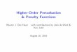 Higher-Order Perturbation & Penalty Functions · Calibrating the penalty function h 0, h 1, and h 2 can be chosen to match data characteristics Here: di⁄erent values for curvature