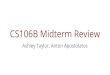 CS106B Midterm Review - Stanford University · CS106B Midterm Review Ashley Taylor, Anton Apostolatos. Today’s Session Overview Logistics Functions & Tracing ADTs Big-O Recursion