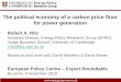 The political economy of a carbon price floor for …...The political economy of a carbon price floor for power generation Robert A. Ritz Assistant Director, Energy Policy Research