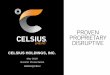 CELSIUS HOLDINGS, INC.€¦ · 2017 gross profit increased 59% to $15.4 million, and gross margin remained steady at 42.7% in 2017 (gross profit totaled 51.8% excluding outbound frieght
