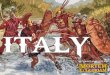Mortem et Gloriam Army Lists - Italy - Lurkio€¦ · allies in Italy. The Italians demanded equal treatment with Roman citizens, united and formed a state, Italia. The Social War