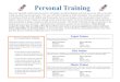 Personal Training...ACSM Certified Personal Trainer TRX Sports Medicine Suspension Training Course Certified TRX RIP Trainer Group Certified Training Philosophy: Being healthy and