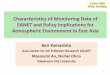 Characteristics of Monitoring Data of EANET and Policy … · 2018-11-11 · EANET and Policy Implications for Atmospheric Environment in East Asia Ken Yamashita Asia Center for Air