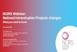 NCIRS Webinar: National Immunisation Program changes · 2020-06-24 · NCIRS Webinar: National Immunisation Program changes What you need to know . Dr Clayton Chiu . Associate Director,