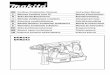 GB Cordless Combination Hammer Instruction Manual F ... · instruction manual may cause serious personal injury. ENC007-7 IMPORTANT SAFETY INSTRUCTIONS FOR BATTERY CARTRIDGE 1. Before