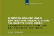 GREENHOUSE GAS EMISSION REDUCTION TARGETS FOR 2030 ... · 4 Effort-sharing and reduction targets 22 4.1 Assumptions for emission reductions by 2020 22 4.2 Description of effort-sharing