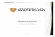 2014 Annual Report - University of Waterloo · 2015-05-12 · University of Waterloo Police Service 2014 Annual Report The University of Waterloo main campus is located at 200 University