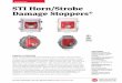 fire products STI Horn/Strobe damage Stoppers...appliance mounting plate comes with the STI-1219/1229. Unique Enviro Kits are available for extreme conditions where dampness or water