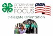This Orientation Will Cover…...This Orientation Will Cover… • CWF Schedule Highlights • Workshop and Committees • 4-H Youth Conference Center features • Forms and Documents