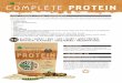 messence COMPLETE Protein · 2016-12-08 · COMPLETE Protein messence ® serving suggestions Miessence Complete Protein blends well with water, juice, any milk of choice (we don’t