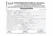 HASTINAPUR PUBLIC SCHOOL · HASTINAPUR PUBLIC SCHOOL A co Educational Secondary School Affiliated to CBSE Affiliation Code: 2132870, School No. 59461 Hastinapur Road, Ganeshpur, Tehsil