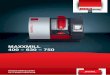 maxxmill 400 – 630 – 750 · 2020-03-20 · Test piece (Aluminium) The new CNC vertical milling center Maxxmill 750 is capable to mill ... (440.9 lb) resp. 300 kg (661.3 lb). This