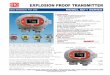 EXPLSI PR TRASITTER - RKI Instruments · 2019-10-16 · EXPLSI PR TRASITTER Gas Detection or ife MODE SD-1 SERIES World eader In Gas Detection Sensor Technology RI Instruments, Inc
