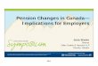 Pension Changes in Canada— Implications for Employers · 2017-09-01 · Pension Changes in Canada— Implications for Employers Jana Steele Partner Osler, Hoskin & Harcourt LLP