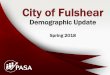 Demographic Update - Fulshear, Texas Dev/Demographic Reports/2018/FINAL F… · 1-bedroom 1.55–1.85 Multi-Family, majority 2+ bedroom 1.85–2.25 Single-Family, Family Oriented