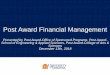 Post Award Financial Management · sub; 9-External sub and UVA • Cost sharing funding source/s re-confirmed at the Award acceptance stage & cost share companion account (CS award)