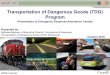 Transportation of Dangerous Goods (TDG) Program · Presentation to Emergency Response Assistance Canada . Presented by: Nathalie Belliveau, A/Executive Director, Compliance & Response