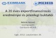 A 20 éves exportfinanszírozás eredményei és jelenlegi buktatói - … · 2018-09-12 · A hazai intézmények működésének alapja az 1994. évi státusztörvény Eximbank