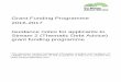Grant Funding Programme 2016-2017 Guidance notes for ... · PDF file Grant Funding Programme 2016-2017 Guidance notes for applicants to Stream 2 (Thematic Debt Advice) grant funding