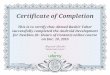 Certificate of Completion This is to certify that Ahmed ... · Certificate of Completion This is to certify that Ahmed Bashir Taher successfully completed the Android Development