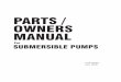 PARTS / OWNERS MANUAL Thank you for choosing a Subaru Submersible Pump. ... Repair the point of leakage