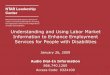 Understanding and Using Labor Market Information to ... · Overview of Labor Market Information Aaron Fichtner, Ph.D. ... Availability of workforce services and education and training