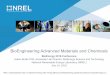 BioEngineering Advanced Materials and Chemicals · 2016-11-03 · Provides market insight and informs landscape Innovation & Application Chemical Engineering Mechanical Design & 