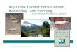 Dry Creek Habitat Enhancement, Monitoring, and Planning · Dry Creek Habitat Enhancement Project: SCWA SCWA, It FlInterFluve, ESSA Inc. Milestone:Habitat Enhancement Feasibility Study