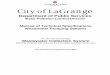 City of LaGrange · City of LaGrange . Department of Public Services . Water Pollution Control Division . Manual of Technical Specifications . Wastewater Pumping Stations . For the