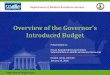 Overview of the Governor’s - Virginiahac.virginia.gov/subcommittee/health_human...Jan 19, 2016  · Presentation to: House Appropriations Committee Subcommittee on Health and Human