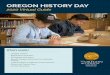 OREGON HISTORY DAY · State contest websites will be locked (students must have uploaded and sub- ... All Category Information & Exhibit Submission l Page 5 All Category Information